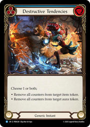 Destructive Tendencies (Blue) (Rainbow Foil) [PEN328] (Compendium of Rathe)  Rainbow Foil