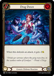 Drag Down (Yellow) (Rainbow Foil) [PEN332] (Compendium of Rathe)  Rainbow Foil