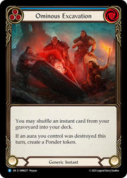Ominous Excavation (Blue) [OMN217] (Omens of the Third Age)  Rainbow Foil