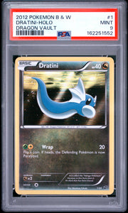 Dratini-Holo Dragon Vault Pokemon Black & White Dragon Vault 1 NM PSA 9