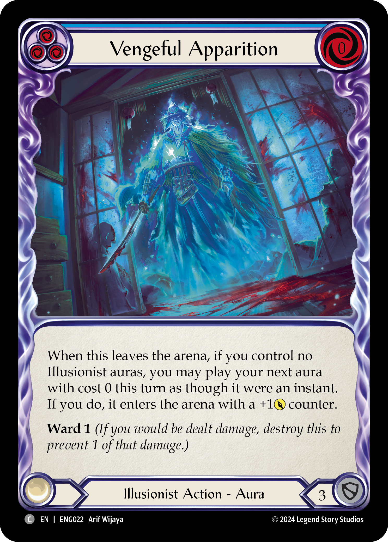 Vengeful Apparition [ENG022] (Part the Mistveil Enigma Blitz Deck)
