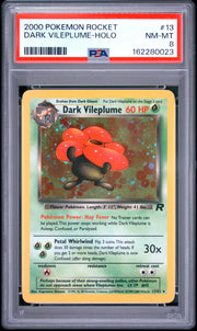 Dark Vileplume-Holo Pokemon Rocket 13 NM PSA 8