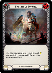 Blessing of Serenity (Red) [U-CRU041] (Crucible of War Unlimited)  Unlimited Rainbow Foil