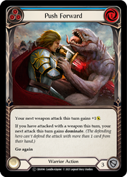 Push Forward (Blue) [U-CRU096] (Crucible of War Unlimited)  Unlimited Rainbow Foil