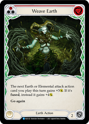 Weave Earth (Red) [ELE122] (Tales of Aria)  1st Edition Rainbow Foil