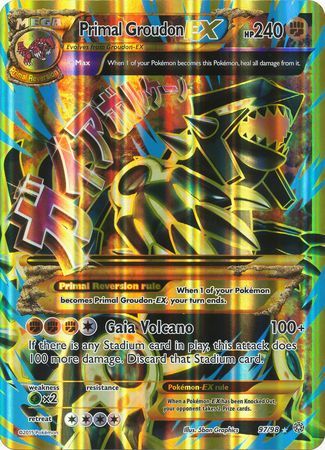 Primal Groudon EX (97/98) (Jumbo Card) [XY: Ancient Origins