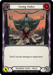 Vexing Malice (Yellow) [U-MON233-RF] (Monarch Unlimited)  Unlimited Rainbow Foil