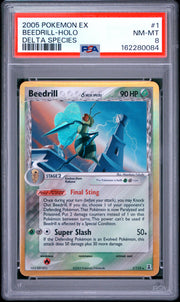 Beedrill-Holo Delta Species Pokemon Ex Delta Species 1 NM PSA 8