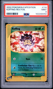 Koffing-Rev.Foil Pokemon Expedition 114 NM PSA 9