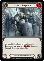 Staunch Response (Blue) [BVO020-R] (Bravo Hero Deck)  1st Edition Normal