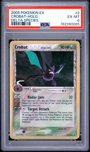 Crobat-Holo Delta Species Pokemon Ex Delta Species 2 NM PSA 6