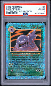 Muk-Rev.Foil Legendary Collection Pokemon Legendary Collection 16 NM PSA 8
