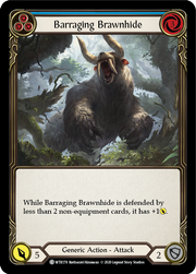 Barraging Brawnhide (Blue) [U-WTR178] (Welcome to Rathe Unlimited)  Unlimited Normal