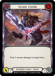 Arcanic Crackle (Blue) [MON237-RF] (Monarch)  1st Edition Rainbow Foil