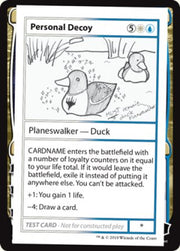 Personal Decoy (2021 Edition) [Mystery Booster Playtest Cards]