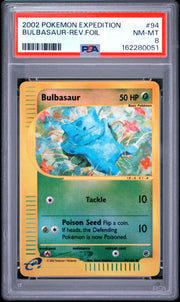 Bulbasaur-Rev.Foil Pokemon Expedition 94 NM PSA 8