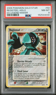 Registeel-Holo Ex Legend Maker Pokemon Ex Legend Maker 92 NM PSA 8