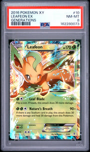 Leafeon Ex Generations Pokemon Xy Generations 10 NM PSA 8