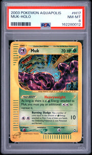Muk-Holo Pokemon Aquapolis H17 NM PSA 8