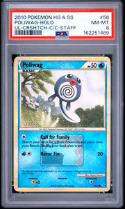 Poliwag-Holo Ul-Crshtch-C/C-Staff Pokemon Heartgold & Soulsilver Unleashed 58 NM