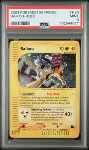 Raikou-Holo Pokemon Skyridge H26 NM PSA 9