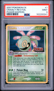 Cradily-Rev.Foil Power Keepers Pokemon Ex Power Keepers 7 NM PSA 9