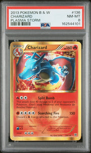 Charizard Plasma Storm Pokemon Black & White Plasma Storm 136 NM PSA 8