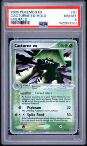 Cacturne Ex-Holo Emerald Pokemon Ex Emerald 91 NM PSA 8