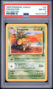 Exeggutor 1st Edition Pokemon Jungle 35 NM PSA 8