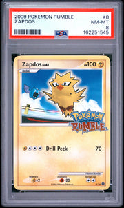 Zapdos Pokemon Rumble 8 NM PSA 8