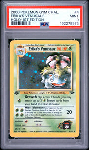 Erika'S Venusaur Holo-1st Edition Pokemon Gym Challenge 4 NM PSA 9