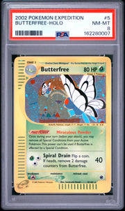 Butterfree-Holo Pokemon Expedition 5 NM PSA 8