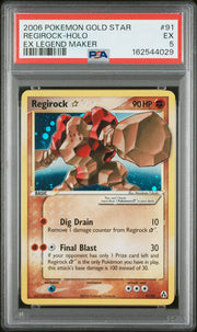 Regirock-Holo Ex Legend Maker Pokemon Ex Legend Maker 91 NM PSA 5