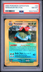 Venusaur-Rev.Foil Pokemon Expedition 30 NM PSA 8
