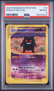 Gengar-Rev.Foil Pokemon Expedition 13 NM PSA 8
