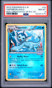 Vaporeon-Holo Dex-Crshtch-Eu Sp.R/C-Sf. Pokemon Black & White Dark Explorers 25