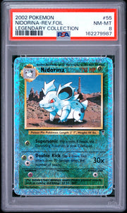 Nidorina-Rev.Foil Legendary Collection Pokemon Legendary Collection 55 NM PSA 8