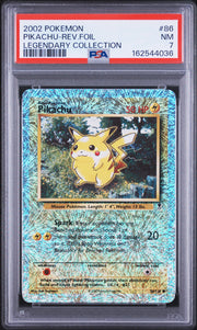 Pikachu-Rev.Foil Legendary Collection Pokemon Legendary Collection 86 NM PSA 7