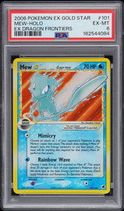 Mew-Holo Ex Dragon Frontiers Pokemon Ex Dragon Frontiers 101 NM PSA 6