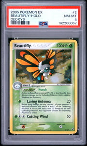Beautifly-Holo Deoxys Pokemon Ex Deoxys 2 NM PSA 8