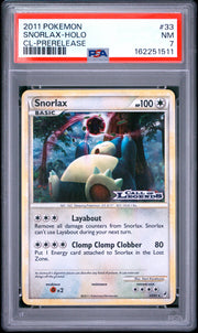 Snorlax-Holo Cl-Prerelease Pokemon Call Of Legends 33 NM PSA 7