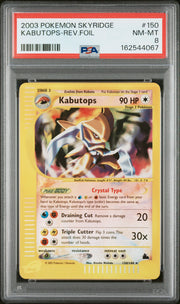 Kabutops-Rev.Foil Pokemon Skyridge 150 NM PSA 8
