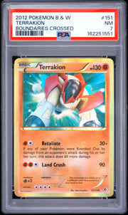 Terrakion Boundaries Crossed Pokemon Black & White Boundaries Crossed 151 NM PSA