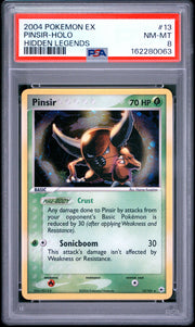 Pinsir-Holo Hidden Legends Pokemon Ex Hidden Legends 13 NM PSA 8