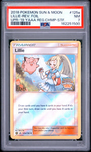Lillie-Rev. Foil Upr-'19 Yaaa Reg.Chmp-Stf. Pokemon Sun & Moon Ultra Prism 125a