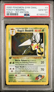 Koga'S Beedrill Holo-1st Edition Pokemon Gym Challenge 9 GEM MINT PSA 10
