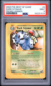 Dark Ivysaur Promo-Winner Pokemon Best Of Game Promo 6 NM PSA 9