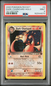 Dark Charizard-Holo 1st Edition Pokemon Rocket 4 NM PSA 9