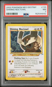 Shining Noctowl Pokemon Neo Destiny 110 NM PSA 7