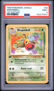 Weepinbell 1st Edition Pokemon Jungle 48 NM PSA 9